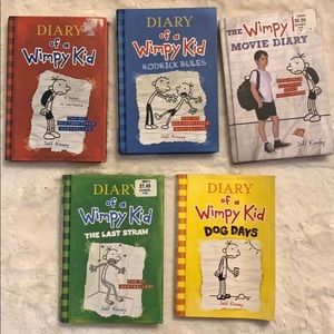 DIARY OF WIMPY KIDS BOOK LOT OF 5